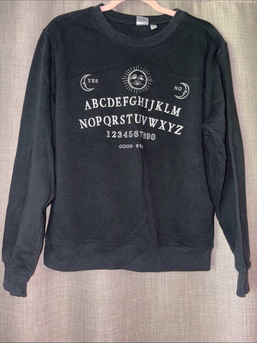 Ouija Graphic Black Crewneck Sweatshirt - Picture 2 of 5